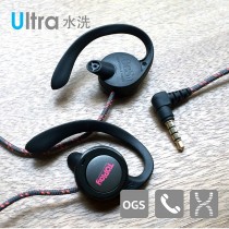 [視訊耳機防疫價] TOPlay聽不累 水洗運動耳機 HW302螢光紅  #防水 #一整天超舒適
